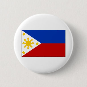 Bóton Redondo 5.08cm Bandeira das Filipinas