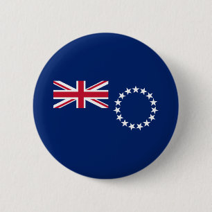 Bóton Redondo 5.08cm Bandeira das Ilhas Cook