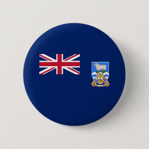 Bóton Redondo 5.08cm Bandeira das Ilhas Malvinas