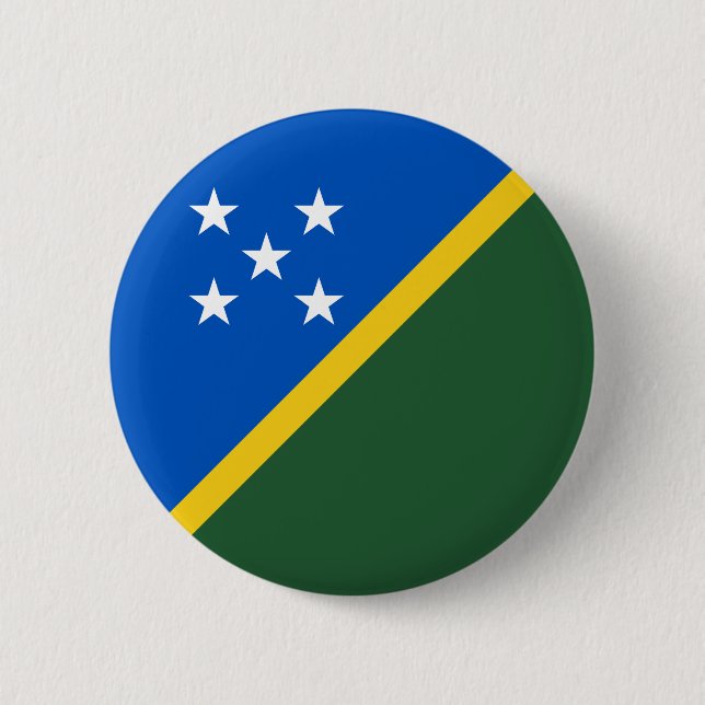 Bóton Redondo 5.08cm Bandeira das Ilhas Salomão (Frente)