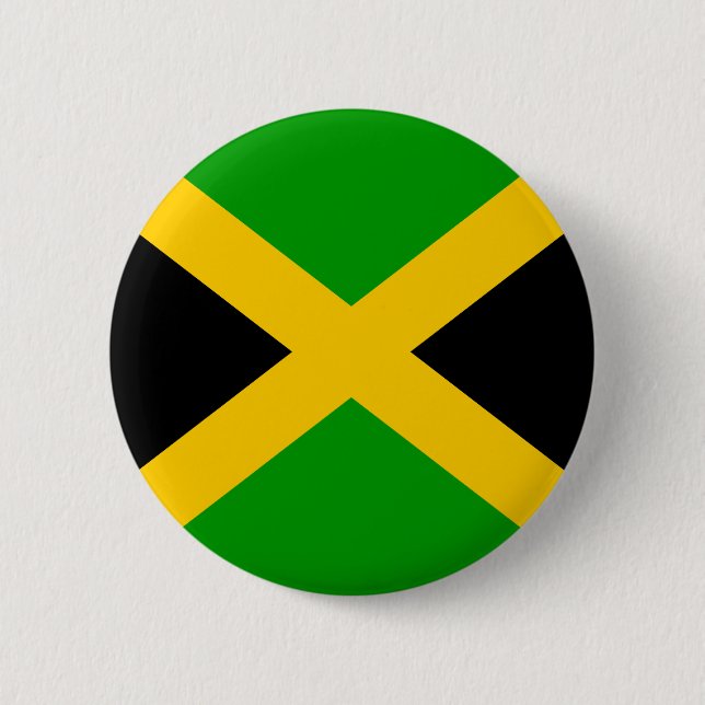 Bóton Redondo 5.08cm Bandeira de alta qualidade de Jamaica (Frente)