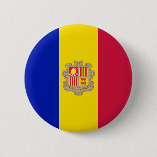 Bóton Redondo 5.08cm Bandeira de Andorra