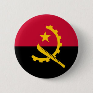 Bóton Redondo 5.08cm Bandeira de Angola