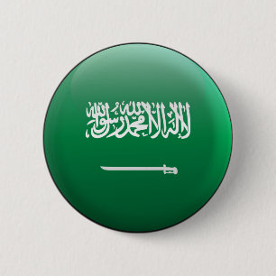Bóton Redondo 5.08cm Bandeira de Arábia Saudita