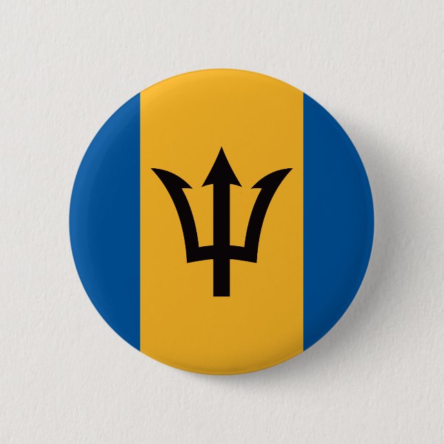 Bóton Redondo 5.08cm Bandeira de Barbados (Frente)