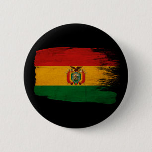 Bóton Redondo 5.08cm Bandeira de Bolívia