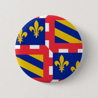 Bóton Redondo 5.08cm Bandeira de Bourgogne (France)