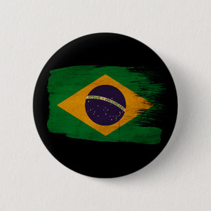 Bóton Redondo 5.08cm Bandeira de Brasil