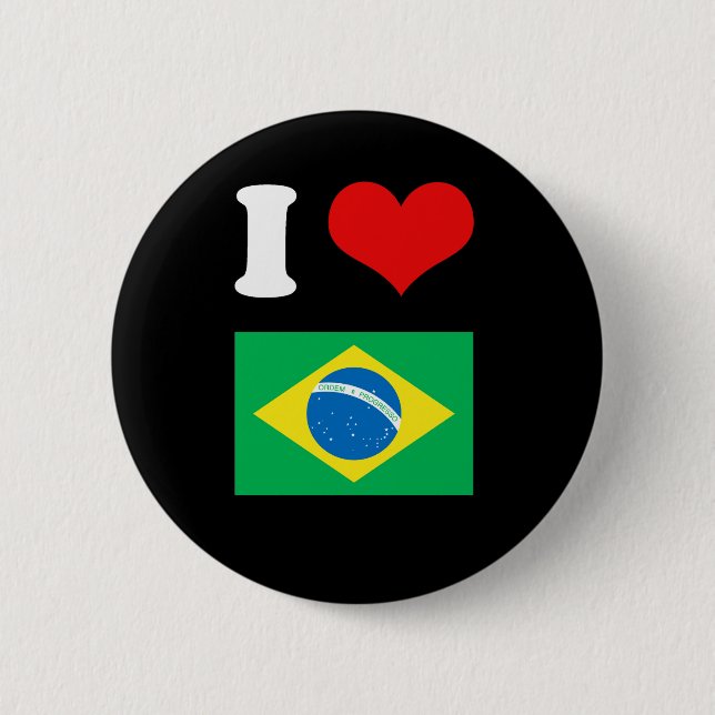 Bóton Redondo 5.08cm Bandeira de Brasil (Frente)