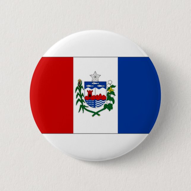 Bóton Redondo 5.08cm Bandeira de Brasil Alagoas (Frente)