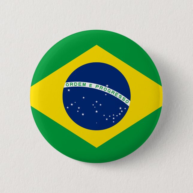 Bóton Redondo 5.08cm Bandeira de Brasil - Bandeira faz Brasil (Frente)