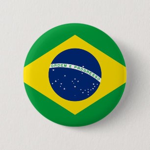 Bóton Redondo 5.08cm Bandeira de Brasil - Bandeira faz Brasil