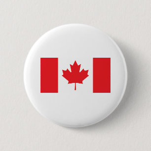 Bóton Redondo 5.08cm Bandeira de Canadá