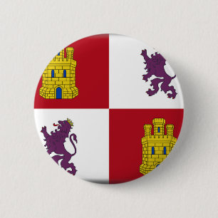 Bóton Redondo 5.08cm Bandeira de Castilla y Leon (espanha)