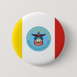Bóton Redondo 5.08cm Bandeira de Columbus, Botão Ohio