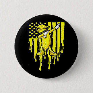 Bóton Redondo 5.08cm Bandeira de Drip de Banana Engraçada para Crianças