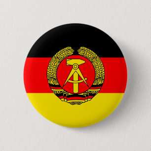 Bóton Redondo 5.08cm Bandeira de East Germany