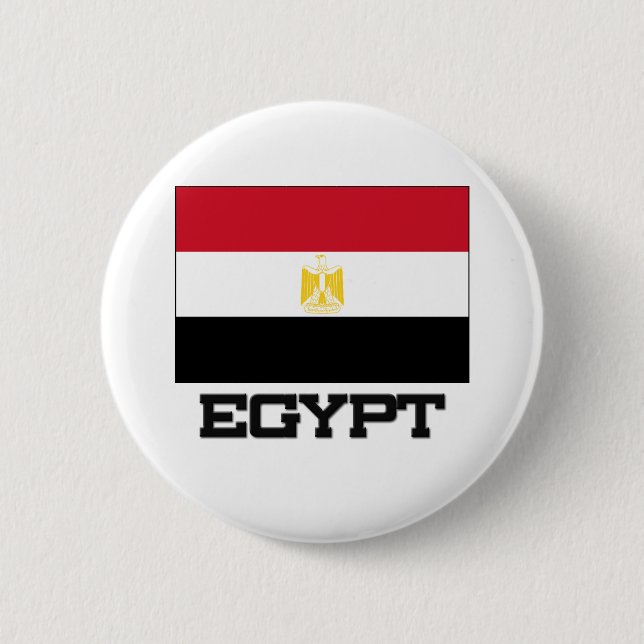 Bóton Redondo 5.08cm Bandeira de Egipto (Frente)