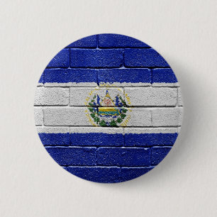 Bóton Redondo 5.08cm Bandeira de El Salvador