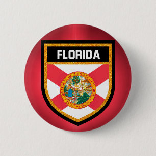 Bóton Redondo 5.08cm Bandeira de Florida