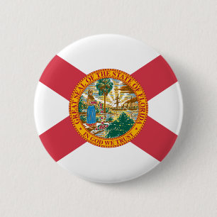 Bóton Redondo 5.08cm Bandeira de Florida