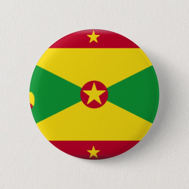 Bóton Redondo 5.08cm Bandeira de Grenada (Frente)
