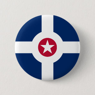 Bóton Redondo 5.08cm Bandeira de Indianápolis, Botão Indiano