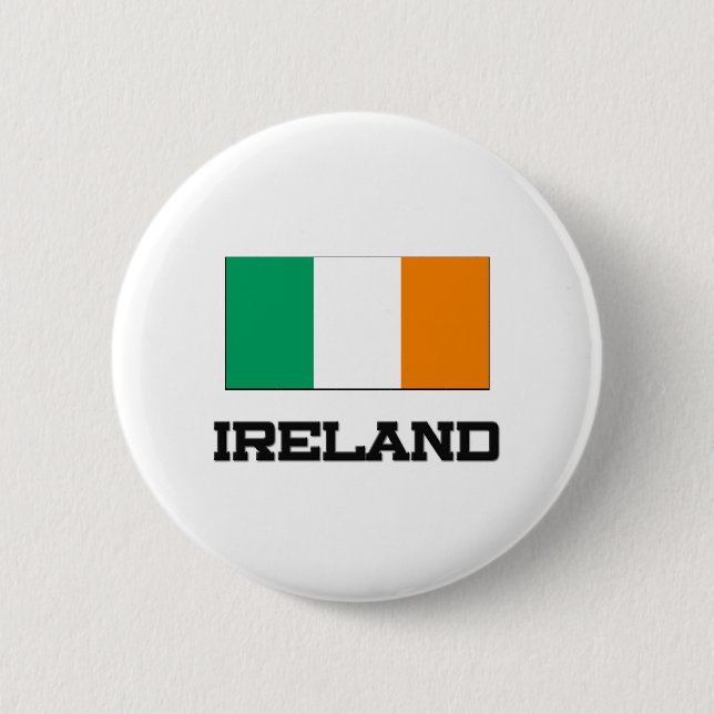 Bóton Redondo 5.08cm Bandeira de Ireland (Frente)