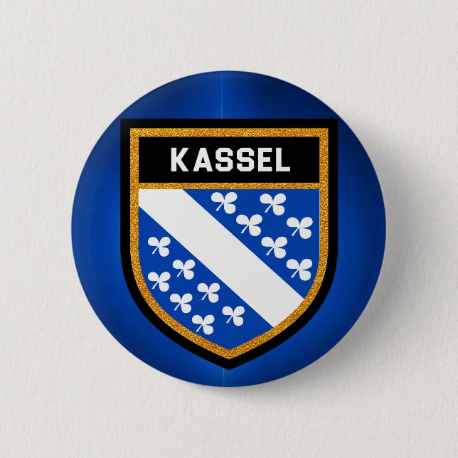 Bóton Redondo 5.08cm Bandeira de Kassel (Frente)