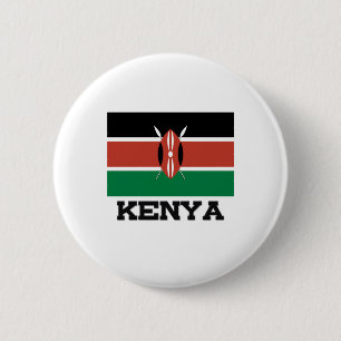Bóton Redondo 5.08cm Bandeira de Kenya