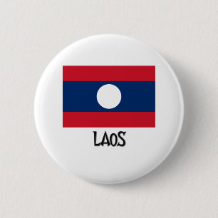 Bóton Redondo 5.08cm Bandeira de Laos