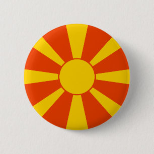 Bóton Redondo 5.08cm Bandeira de Macedónia