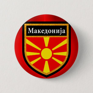 Bóton Redondo 5.08cm Bandeira de Macedónia