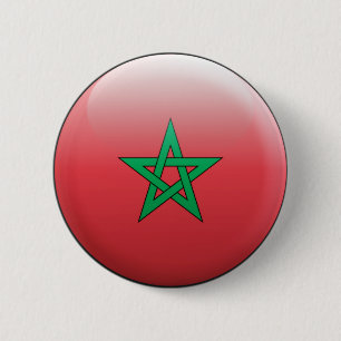 Bóton Redondo 5.08cm Bandeira de Marrocos