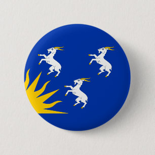 Bóton Redondo 5.08cm Bandeira de Merionethshire Button