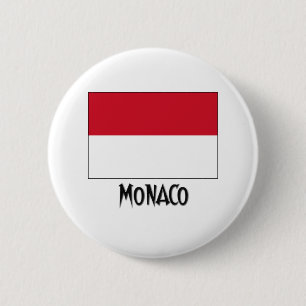 Bóton Redondo 5.08cm Bandeira de Monaco