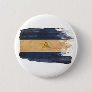 Bóton Redondo 5.08cm Bandeira de Nicarágua