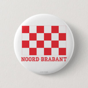 Bóton Redondo 5.08cm Bandeira de Noord-Brabante com nome