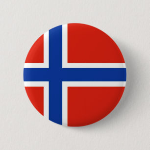 Bóton Redondo 5.08cm Bandeira de Noruega