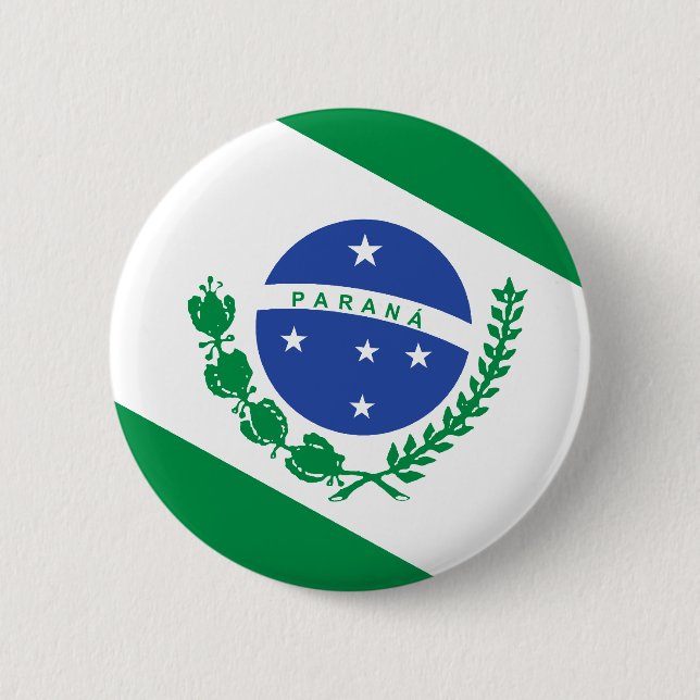 Bóton Redondo 5.08cm Bandeira de Parana, Brasil (Frente)