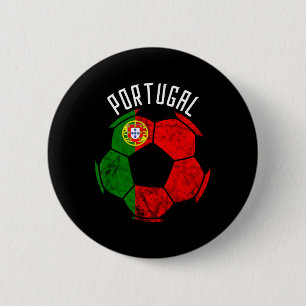 Bóton Redondo 5.08cm Bandeira de Portugal Orgulho Português Futebol P