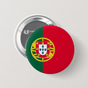 Bóton Redondo 5.08cm Bandeira de Portugal para feriado no Dia de Portug