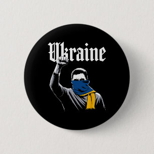 Bóton Redondo 5.08cm Bandeira de Presente da Ucrânia Ukraini Kiev Ucran