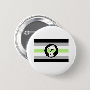 Bóton Redondo 5.08cm Bandeira de Protesto Agênero