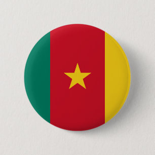 Bóton Redondo 5.08cm Bandeira de República dos Camarões