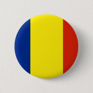 Bóton Redondo 5.08cm Bandeira de Romania