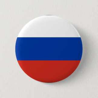 Bóton Redondo 5.08cm Bandeira de Rússia - ФлагРоссии - Триколор