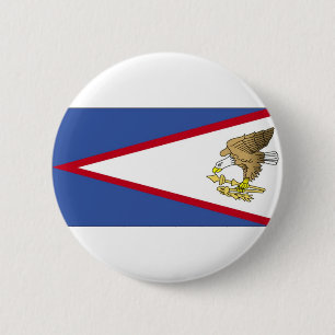 Bóton Redondo 5.08cm Bandeira de Samoa Americanas