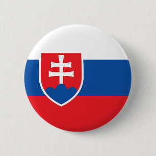 Bóton Redondo 5.08cm Bandeira de Slovakia