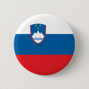 Bóton Redondo 5.08cm Bandeira de Slovenia